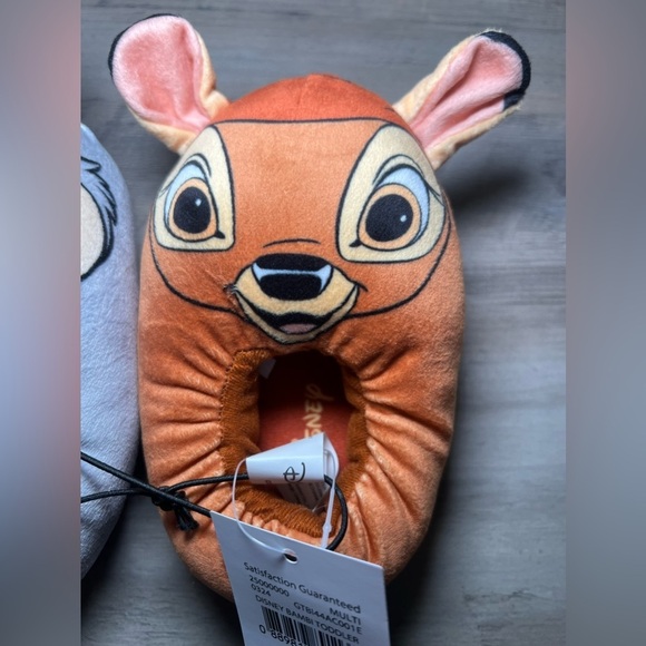 Disney Bambi and Thumper Big Girl's Slippers, Size 5-6, Brand New with Tag - Picture 2 of 6